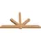 Ekena Millwork Kennewick Timber Gable Bracket, Western Red Cedar, 96"W x 52"H x 5 1/2"D x 5 1/2"F, 13/12 Pitch GBW096X52X0606KEN00SWR - alternate 5